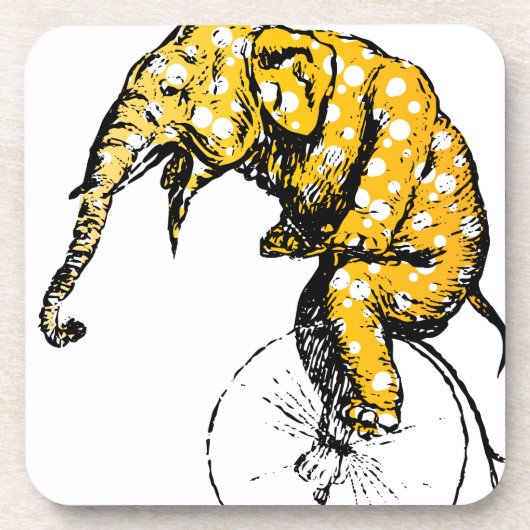 Zirkus Elefant Geschenke Untersetzer (Vorderseite)