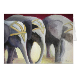 Zirkus-Elefant-Karte