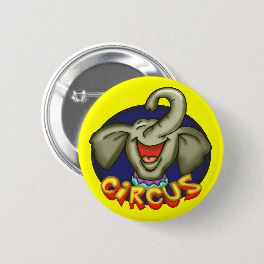 Zirkus-Elefant-Knöpfe Button (Vorne & Hinten)