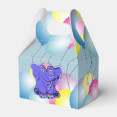 Zirkus-Elefant mit Ballons Geschenkschachtel (Rückseite)