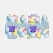 Zirkus-Elefant mit Ballons Geschenkschachtel (Ungefaltet)