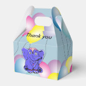 Zirkus-Elefant mit Ballons Geschenkschachtel (Vorderseite)