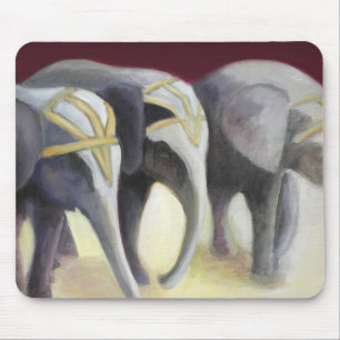 Zirkus-Elefanten Mousepad