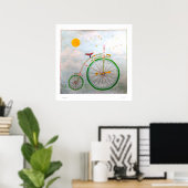 Zirkus Fahrrad ll Poster (Heimbüro)