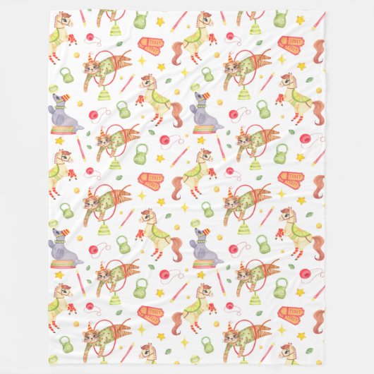 Zirkus Fleecedecke (Vorderseite)