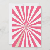 Zirkus-Geburtstagsfeier Einladung Vintage Festspie (Rückseite)