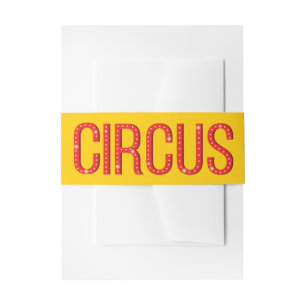 Zirkus-Geburtstagsfeier Spaß Gelbe Farbige Einladu Einladungsbanderole