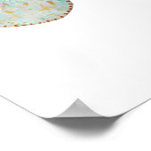 Zirkus gemalter Schmetterlingsdruck Poster (Ecke)
