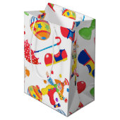 Zirkus-Geschenk-Tasche Mittlere Geschenktüte (Vorderseite Schrägansicht)