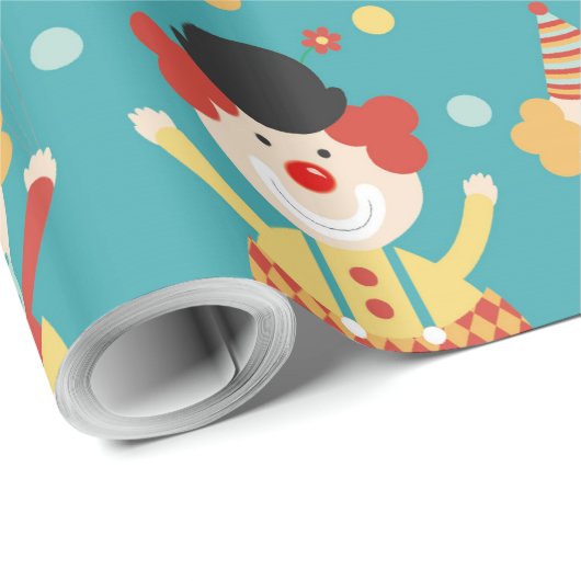 Zirkus Geschenkpapier (Rolleneckpunkt)