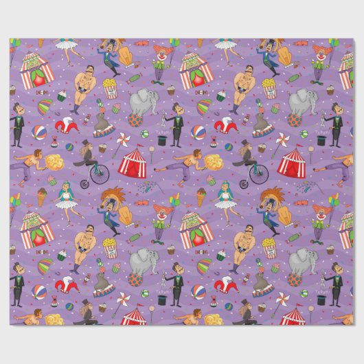 Zirkus Geschenkpapier (Flach)