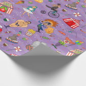 Zirkus Geschenkpapier (Ecke)