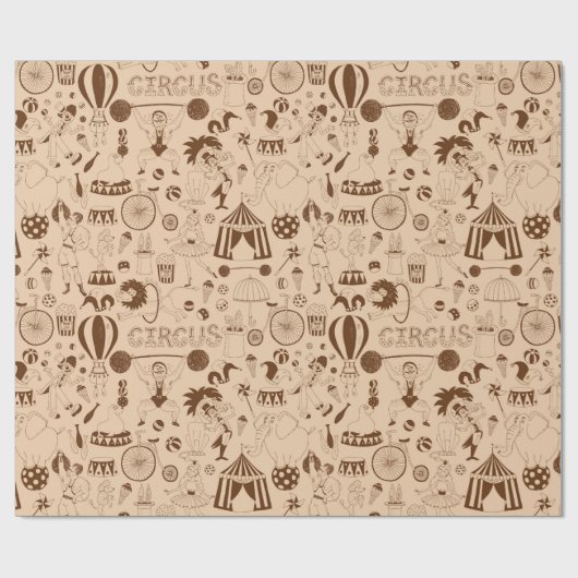 Zirkus Geschenkpapier (Flach)