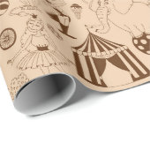 Zirkus Geschenkpapier (Rolleneckpunkt)