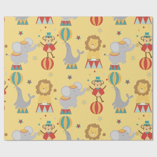 Zirkus Geschenkpapier (Flach)