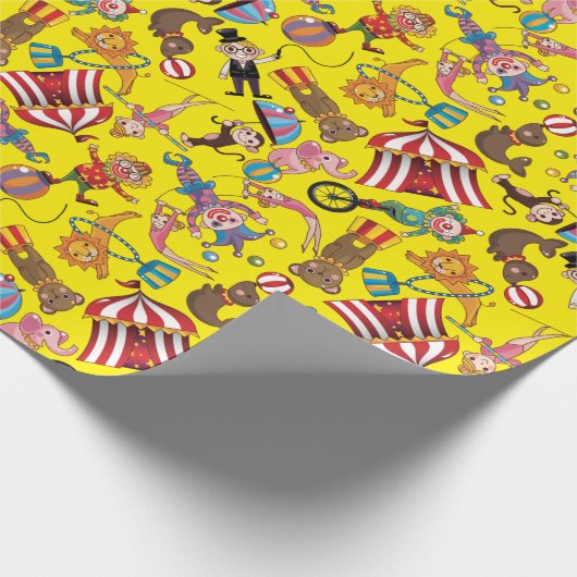 Zirkus Geschenkpapier (Ecke)
