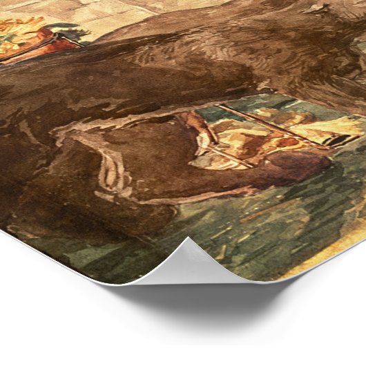 Zirkus Gift in eine Vase gießen Poster (Ecke)