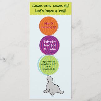 Zirkus-große Spitzen-Geburtstags-Party Einladung