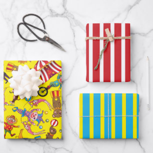 Zirkus Großzeltdruck-Papier-Set Geschenkpapier Set