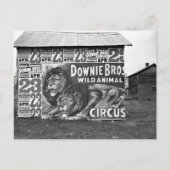 Zirkus in Tennessee, 1930er Postkarte (Vorderseite)
