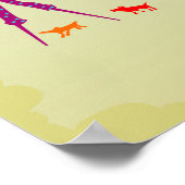 Zirkus-Karneval bei Tageslicht Poster (Ecke)