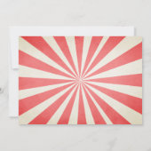 Zirkus Karneval Einladung Big Top Chalet (Rückseite)