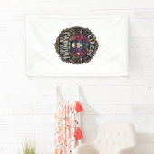 Zirkus Karneval Katze Katzen-Vater-Geschenkidee - Banner (Insitu)