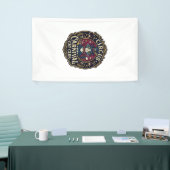Zirkus Karneval Katze Katzen-Vater-Geschenkidee - Banner (Messeveranstaltung)
