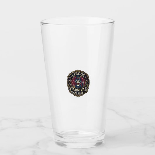 Zirkus Karneval Katze Vater Geschenkidee - Zirkus Glas (Vorderseite)