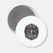 Zirkus Karneval Katze Vater Geschenkidee - Zirkus  Magnet (Vorderseite/Rückseite)