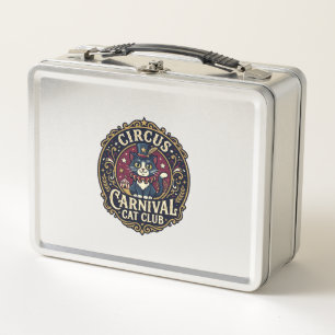Zirkus Karneval Katze Vater Geschenkidee - Zirkus  Metall Brotdose