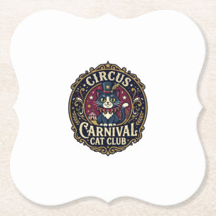 Zirkus Karneval Katze Vater Geschenkidee - Zirkus Untersetzer