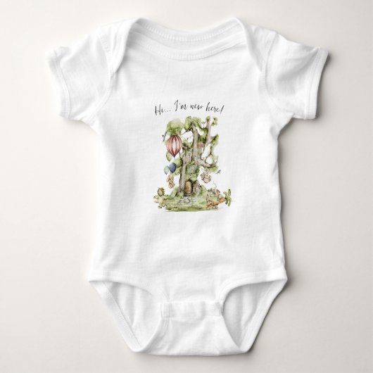 Zirkus Karneval | Waldtiere Baby Strampler (Vorderseite)