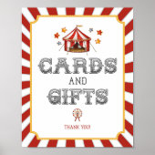 Zirkus-Karnevalskarten und -geschenke Party Poster (Vorne)