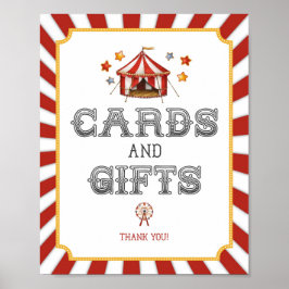 Zirkus-Karnevalskarten und -geschenke Party Poster