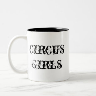 Zirkus-Mädchen-Kaffee-Tasse Zweifarbige Tasse