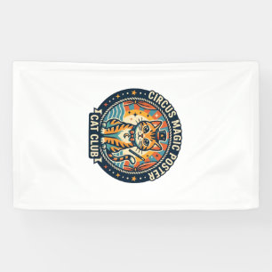 Zirkus-Magie-Plakat Katze Süße Kitty Design - Zirk Banner