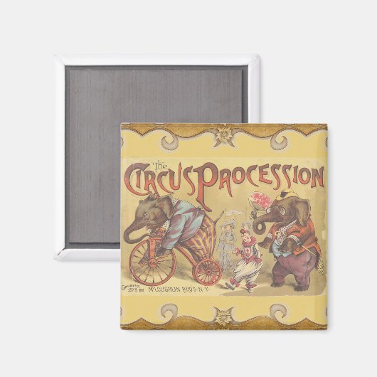 Zirkus Magnet (Vorderseite/Rückseite)