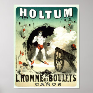 Zirkus-Manns-Plakat Johns Holtum Poster