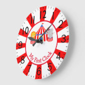 Zirkus mit den ersten Tieren Große Wanduhr (Winkel)