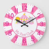 Zirkus mit den ersten Tieren Große Wanduhr (Vorderseite)