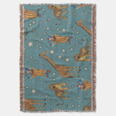 Zirkus Muster im Vintage-Stil Decke (Vorderseite Vertikal)
