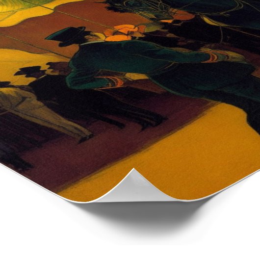 Zirkus nachts poster (Ecke)