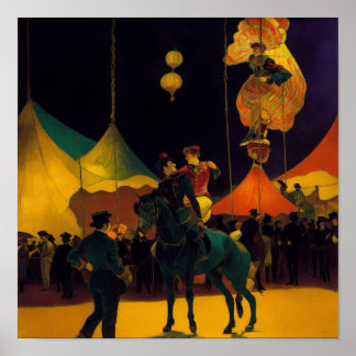 Zirkus nachts poster