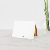 Zirkus-niedliches buntes 1. karte (Rückseite)