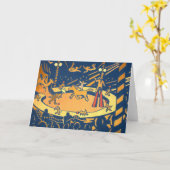 Zirkus-Originalvorlage-Gruß-Karte Karte (Gelbe Blume)