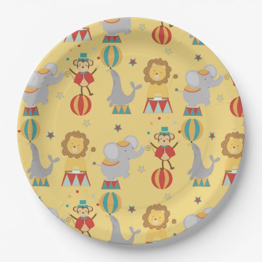 Zirkus Pappteller (Vorderseite)