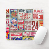 Zirkus-Plakate Mousepad (Mit Mouse)