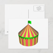 Zirkus Postkarte (Vorne/Hinten)