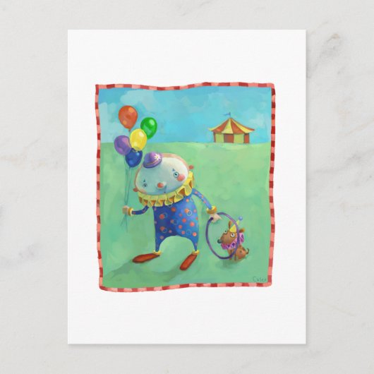 Zirkus Postkarte (Vorderseite)